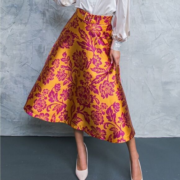 A Line woven Skirt - Picture 1 of 11